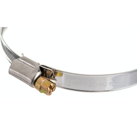 Червячный хомут FORTISFLEX PL-12/W2 80-100 мм 69018