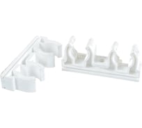 Двойная опора PRO AQUA PP-R белая d-20 мм PA18508Pb