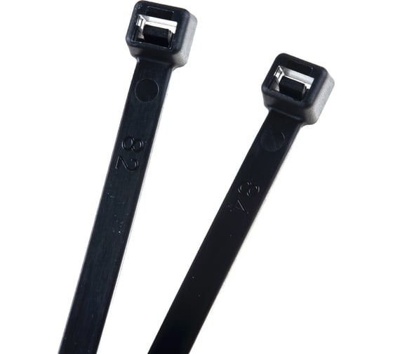 Нейлоновые стяжки FORTISFLEX КСС 5х200 мм черный 100 штук 49415