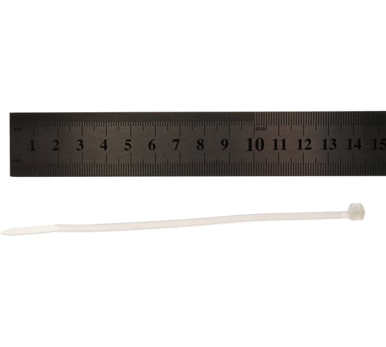 Нейлоновые стяжки FORTISFLEX КСС 4х150 мм белый 100 шт 49395