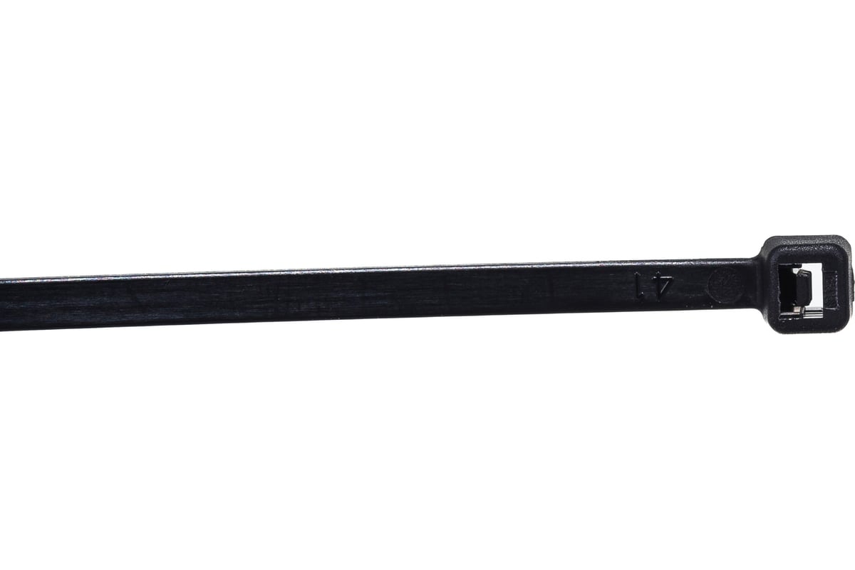 Нейлоновые стяжки FORTISFLEX КСС 4х200 мм черный 100 штук 49411 ...