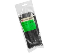 Нейлоновые стяжки FORTISFLEX КСС 4х200 мм черный 100 штук 49411