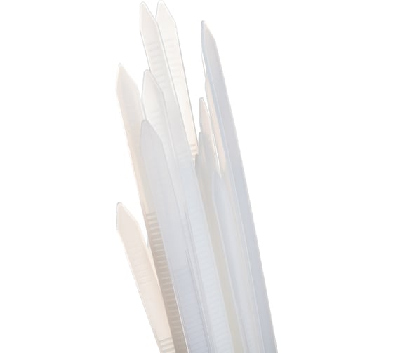 Нейлоновые стяжки FORTISFLEX КСС 5х250 мм белый 100 штук 49402