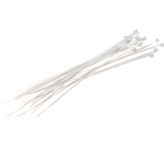 Нейлоновые стяжки FORTISFLEX КСС 5х250 мм белый 100 штук 49402