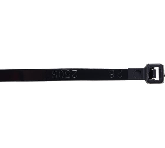 Нейлоновые стяжки FORTISFLEX КСС 5х250 мм черный 100 штук 49416