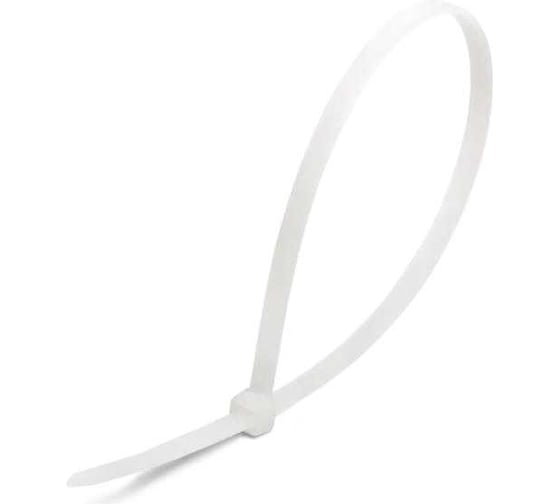 Нейлоновые стяжки FORTISFLEX HCC easyfix 5x250 мм, белый, 100 шт. 87777