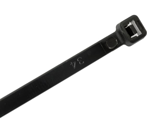 Нейлоновые стяжки FORTISFLEX HCC easyfix 5x250 мм, черный, 100 шт. 87782