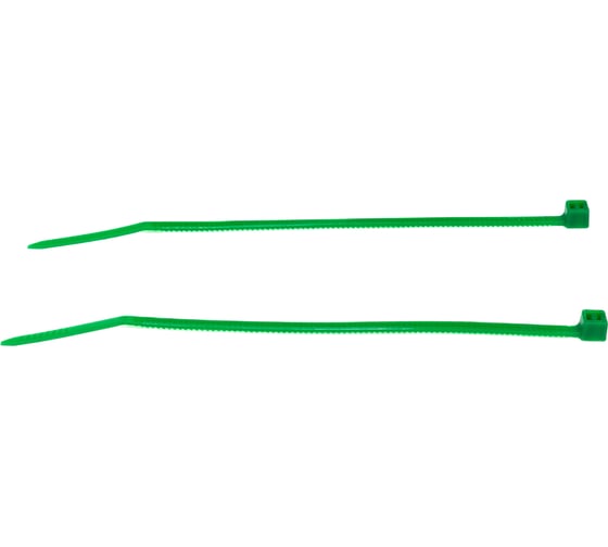 Нейлоновые стяжки FORTISFLEX КСС 3х100 зеленый 100 штук 55115