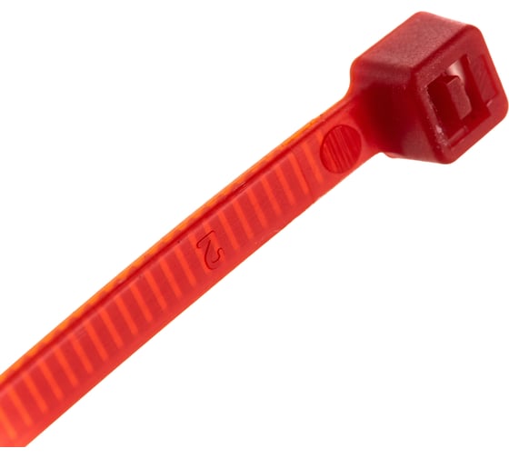 Нейлоновые стяжки FORTISFLEX КСС 4х150 красный 100 штук 49423