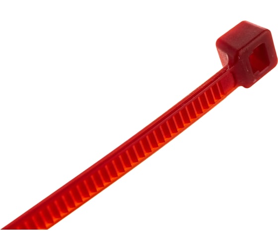 Нейлоновые стяжки FORTISFLEX КСС 4х150 красный 100 штук 49423