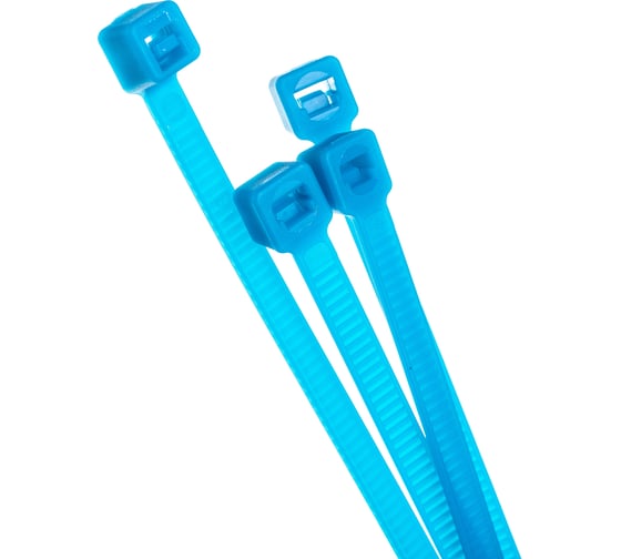 Нейлоновые стяжки FORTISFLEX КСС 4х150 синий 100 штук 49442