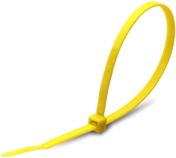 Нейлоновые стяжки FORTISFLEX КСС 3х100 желтый 100 штук 49425