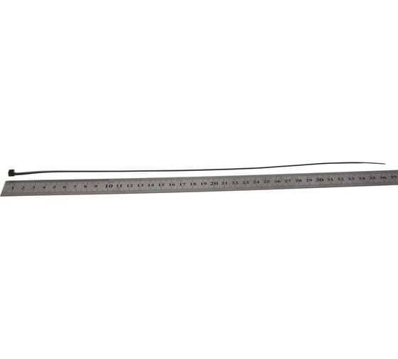 Нейлоновые стяжки FORTISFLEX КСС 4х370 черный 100 штук 49414