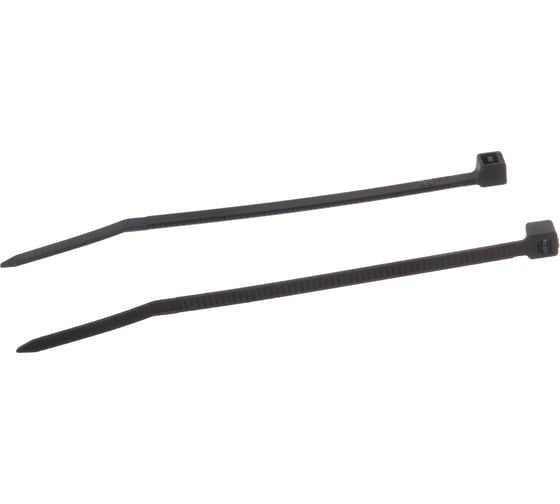 Нейлоновые стяжки FORTISFLEX КСС 3х80 черный 100 штук 50275