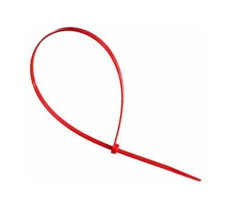 Нейлоновые стяжки FORTISFLEX КСС 4х200 красный 100 штук 49424