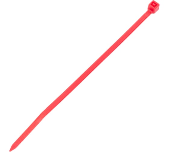 Нейлоновые стяжки FORTISFLEX КСС 3х100 красный 100 штук 49419