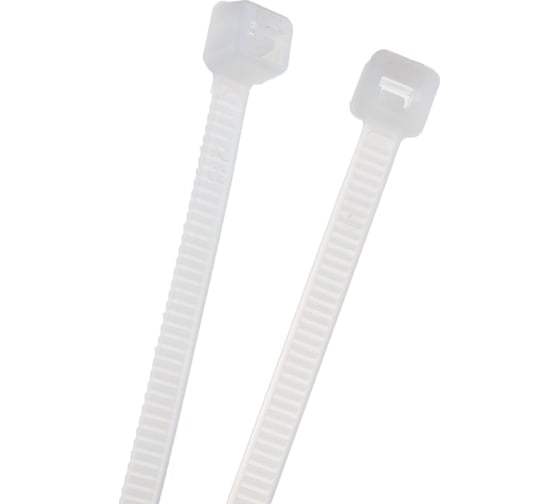 Нейлоновые стяжки FORTISFLEX КСС 4х250 белый 100 штук 49398