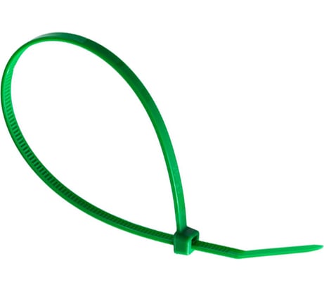 Нейлоновые стяжки FORTISFLEX КСС 4х200 зеленый 100 штук 55119
