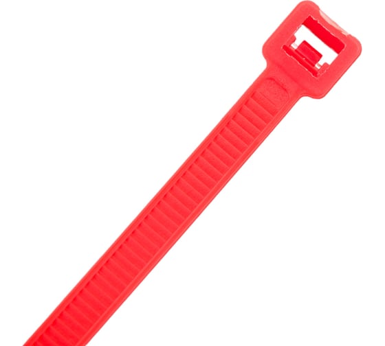 Нейлоновые стяжки FORTISFLEX КСС 5х300 красный 100 штук 61330