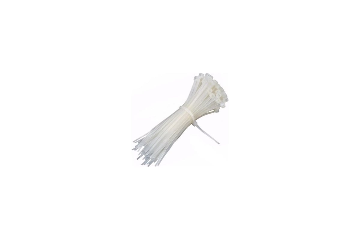 Нейлоновые стяжки FORTISFLEX КСС 5х450 белый 100 штук 49788 - выгодная ...