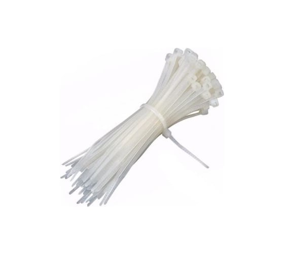 Нейлоновые стяжки FORTISFLEX КСС 5х450 белый 100 штук 49788