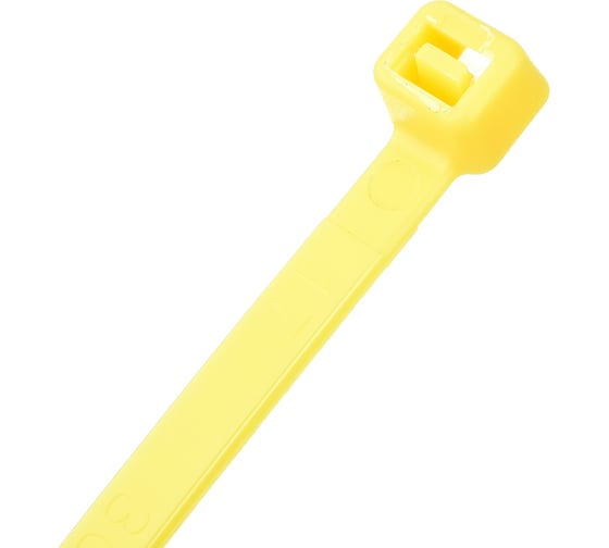 Нейлоновые стяжки FORTISFLEX КСС 5х300 желтый 100 штук 61331