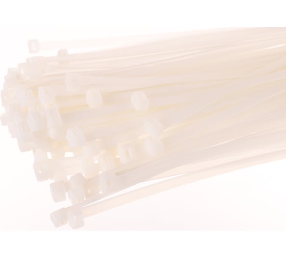 Нейлоновые стяжки FORTISFLEX КСС 8х350 белый 100 штук 50010