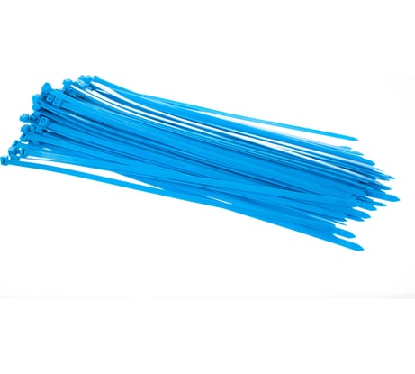 Нейлоновые стяжки FORTISFLEX КСС 8х400 синий 100 штук 52186