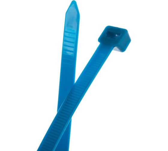 Нейлоновые стяжки FORTISFLEX КСС 8х400 синий 100 штук 52186
