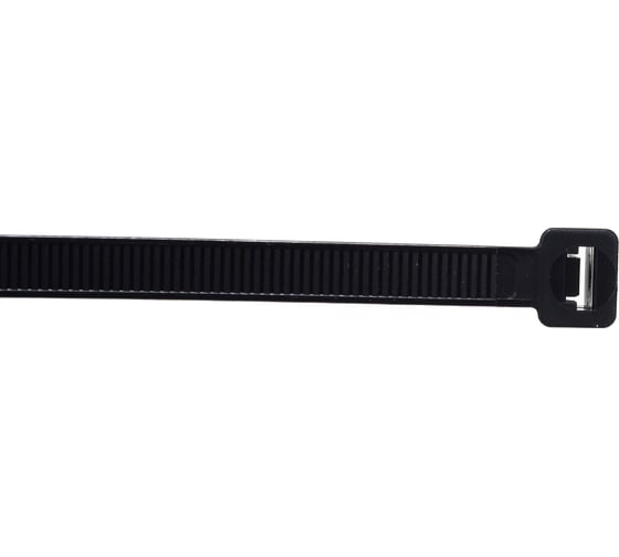 Нейлоновые стяжки FORTISFLEX КСС 8х450 черный 100 штук 50286