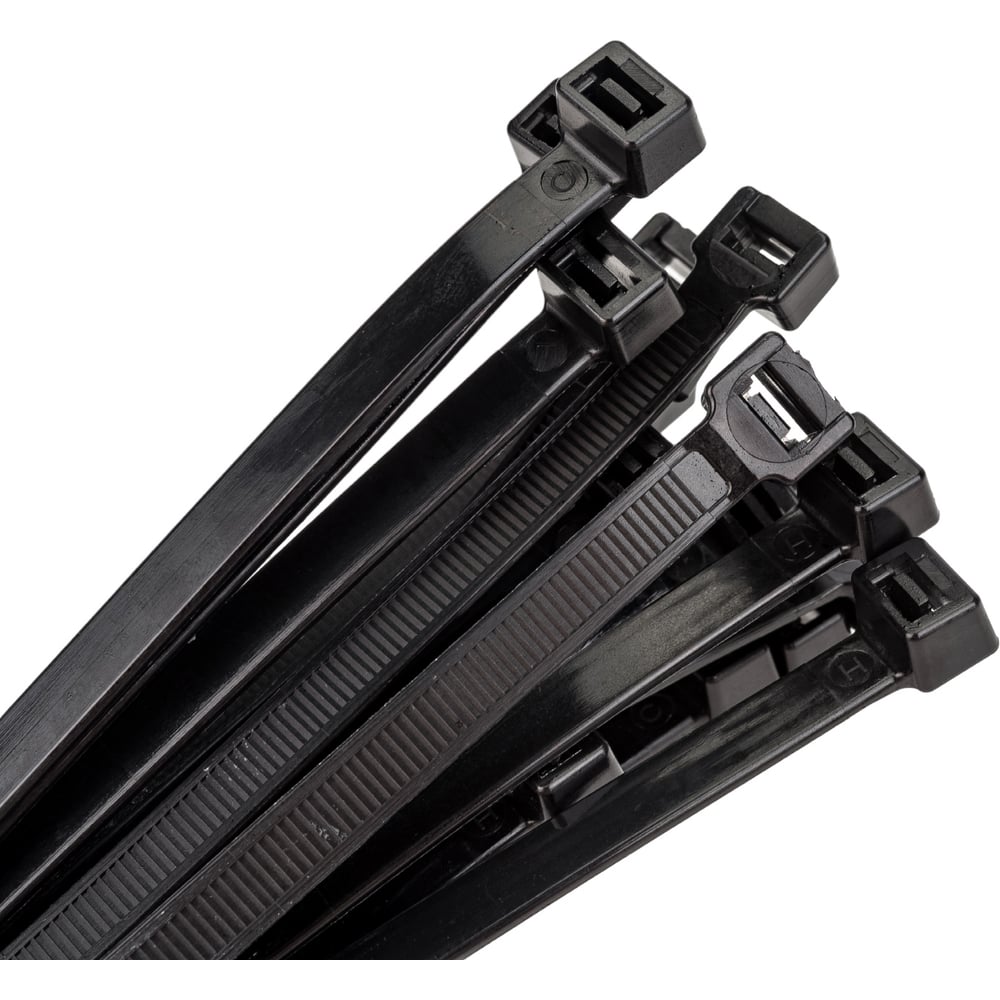 Нейлоновые стяжки FORTISFLEX КСС 9х1020 черный 100 штук 56667 ...