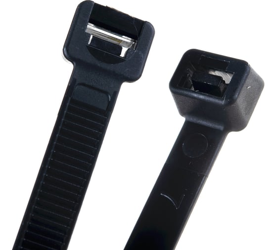Нейлоновые стяжки FORTISFLEX КСС 8х200 черный 100 штук 50281