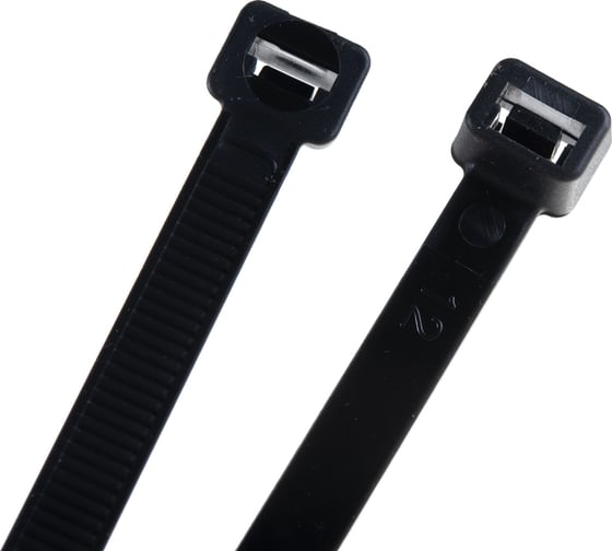 Нейлоновые стяжки FORTISFLEX КСС 8х500 черный 100 штук 50287