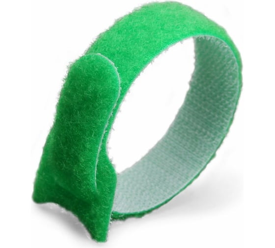 Велькро стяжки FORTISFLEX КСВ 12х135 зеленый 55290