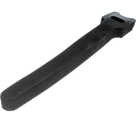 Велькро стяжки FORTISFLEX КСВ 12х135 черный 59294