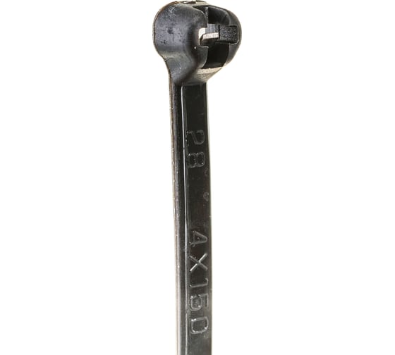 Нейлоновые стяжки с металлическим зубом FORTISFLEX КСЗ 4x150 черный 100 штук 61336