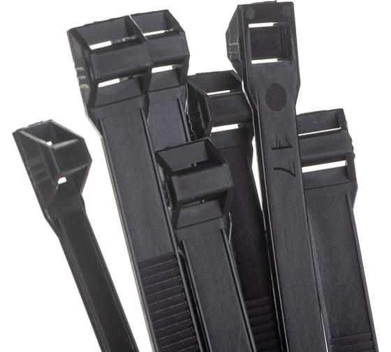 Полиамидные стяжки FORTISFLEX КСУ 9х180 черный 100 штук 53755