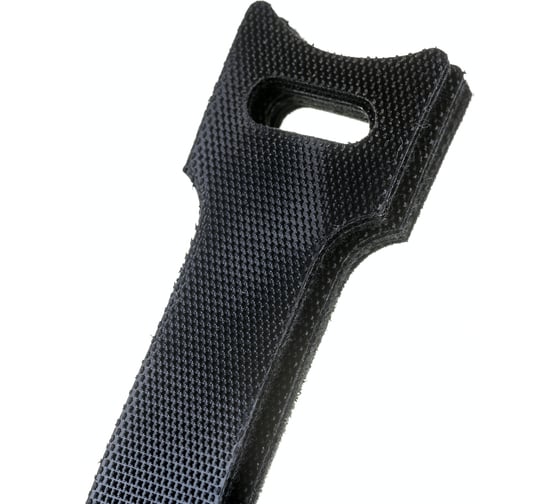Велькро стяжки FORTISFLEX КСВ 16х210 черный 59468