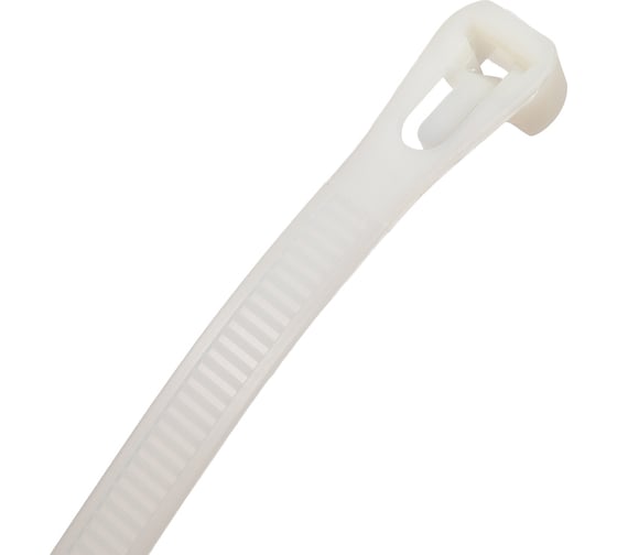 Нейлоновые разъемные стяжки FORTISFLEX КСР 7.5х300 белый 100 штук 60632