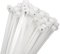 Нейлоновые стяжки с металлическим зубом FORTISFLEX КСЗ 3x100 белый 100 штук 58491