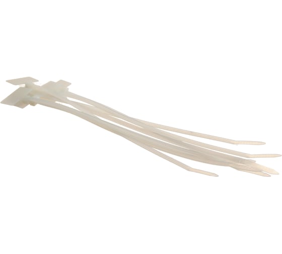 Нейлоновые маркировочные стяжки FORTISFLEX КСМ 4х205 белый 100 штук 55812