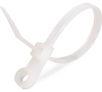 Нейлоновые стяжки с отверстием под винт FORTISFLEX КСО 3.6х145 белый 100 штук 55809