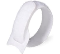 Велькро стяжки FORTISFLEX КСВ 16х310 белый 55299