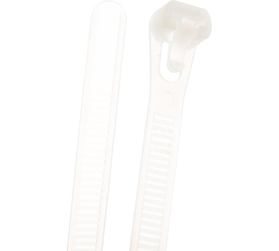 Нейлоновые разъемные стяжки FORTISFLEX КСР 7.5х200 белый 100 штук 56183