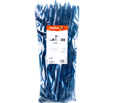 Кабельная стяжка Fischer UBN 7.6X350 устойчивая к УФ 100 штук 87497