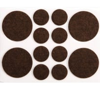 Набор самоклеящихся войлочных протекторов VOREL Ø20, Ø38 мм 74858