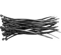 Хомуты VOREL пластмассовые, 280x4.8 мм, 100 шт., черные 73929