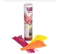 Набор цветных хомутов EKF Лето 450 шт., 2.5x100 3.6x200 3.6x300 FlexLock PROxima plc-fl-set-su