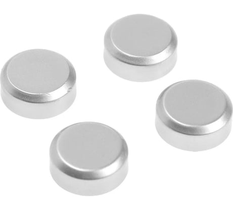 Зеркалодержатель ТУНДРА диаметр 20 мм, без сверления, цвет матовый никель, пластик, 4 шт. 9438933