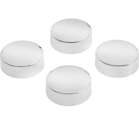 Зеркалодержатель ТУНДРА диаметр 20 мм, без сверления, цвет хром, 4 шт. 857133